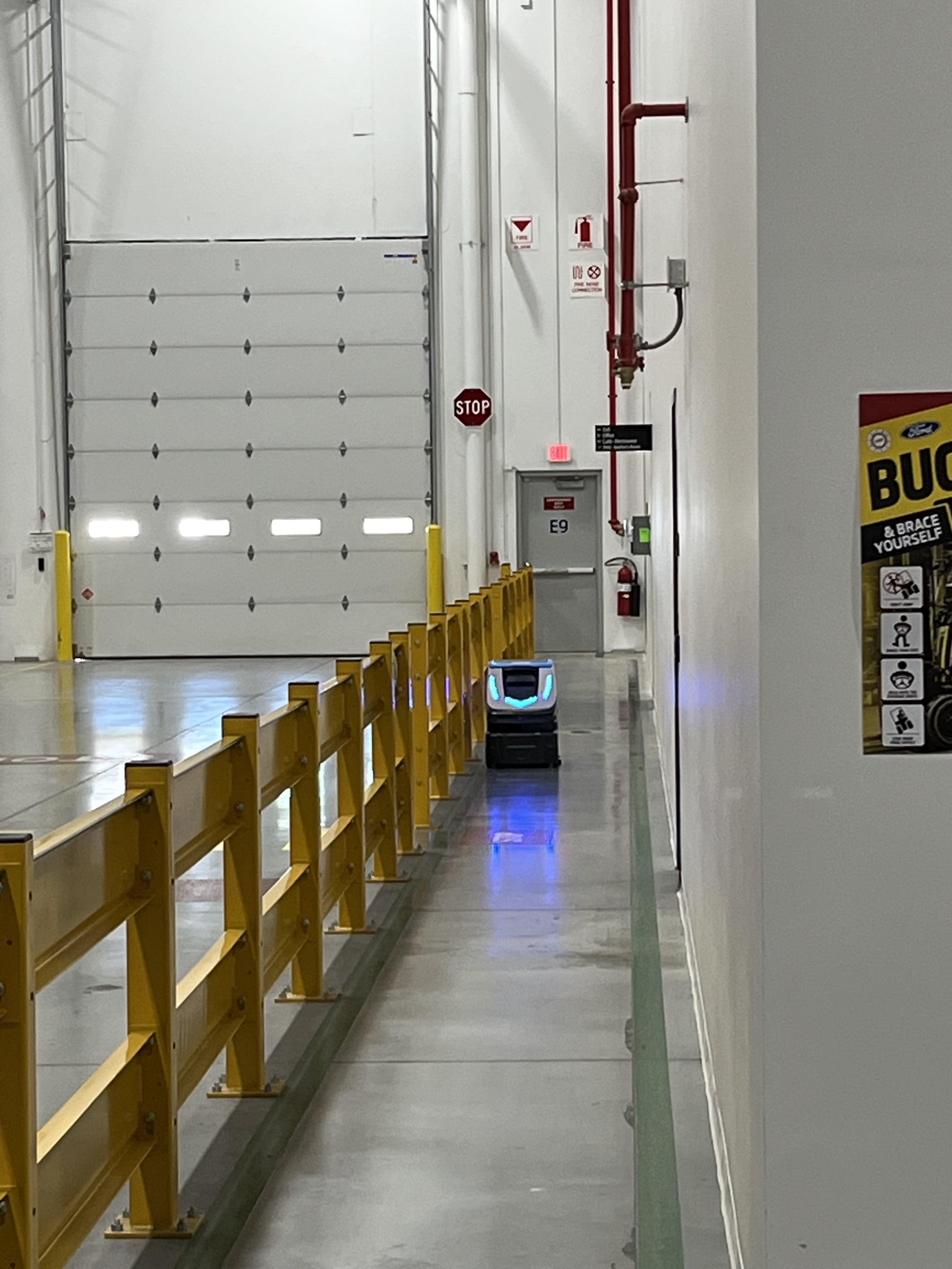 Cobi 18, robotic floor scrubber, at Leadec MAP